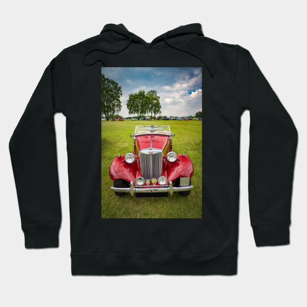 MG Classic Car 1953 Hoodie by Adrian Evans Photography